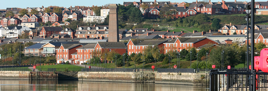 Looking out over Barry Waterfront banner size